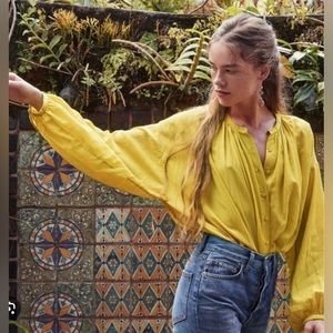 Doen Jane blouse in moss size small